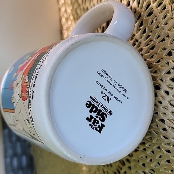 The Far Side by Gary Larson 1986 My Brain is Full Cartoon Comic Theme Mug/Cup - Picture 6 of 8